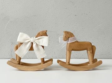 Hand-Carved Wooden Rocking Horse
