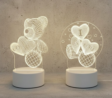 3D Love LED Night Light