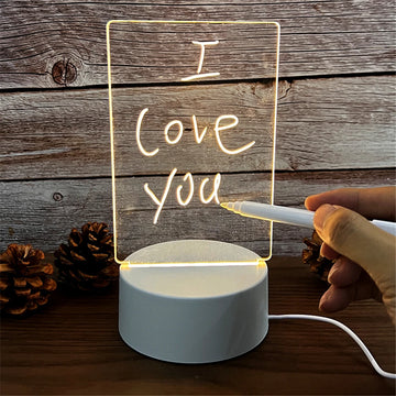 LED Acrylic Message Board Night Light