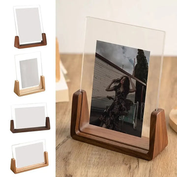Walnut & Beech Acrylic Photo Frame
