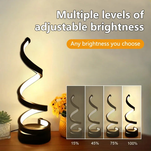 LED Spiral Table Lamp