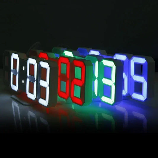 3D LED Alarm Clock